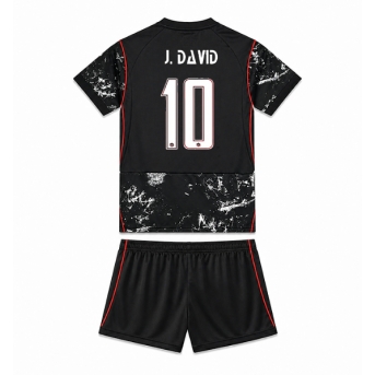 Billige Fotballdrakt Canada Jonathan David #10 Replika Bortedraktsett Barn VM 2026 Kortermet (med bukser)